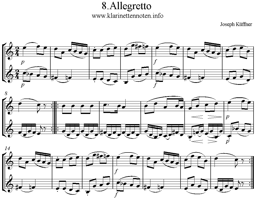 24 instruktive Duette- Joseph Küffner -08 Allegretto